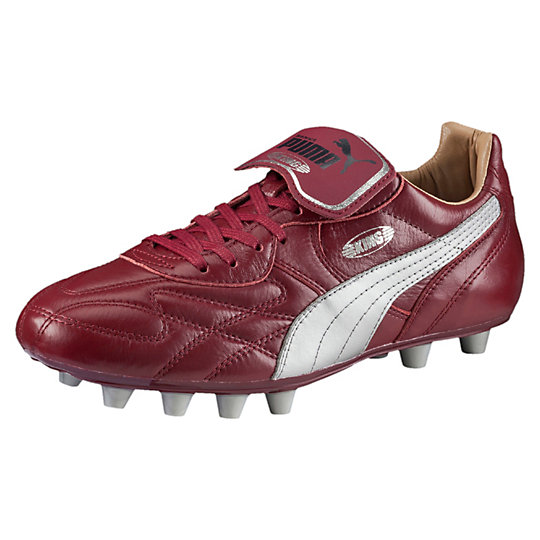 Puma KING TOP CITY FG FIRM GROUND SOCCER CLEATS cordovan-puma silver