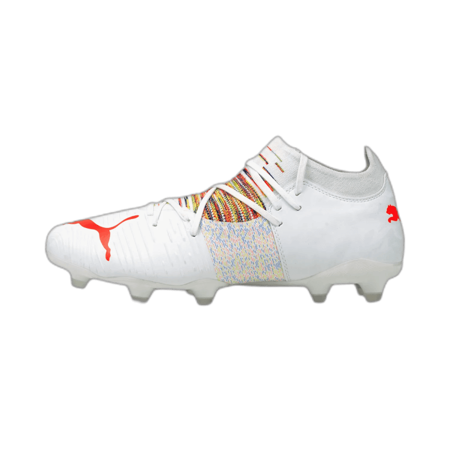 Men's Puma Soccer Cleats FUTURE Z 3.1 FG/AG White-Red Blast