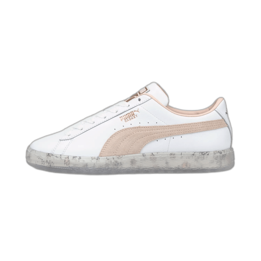 Puma Basket In Bloom Women's Sneakers White-Cloud Pink
