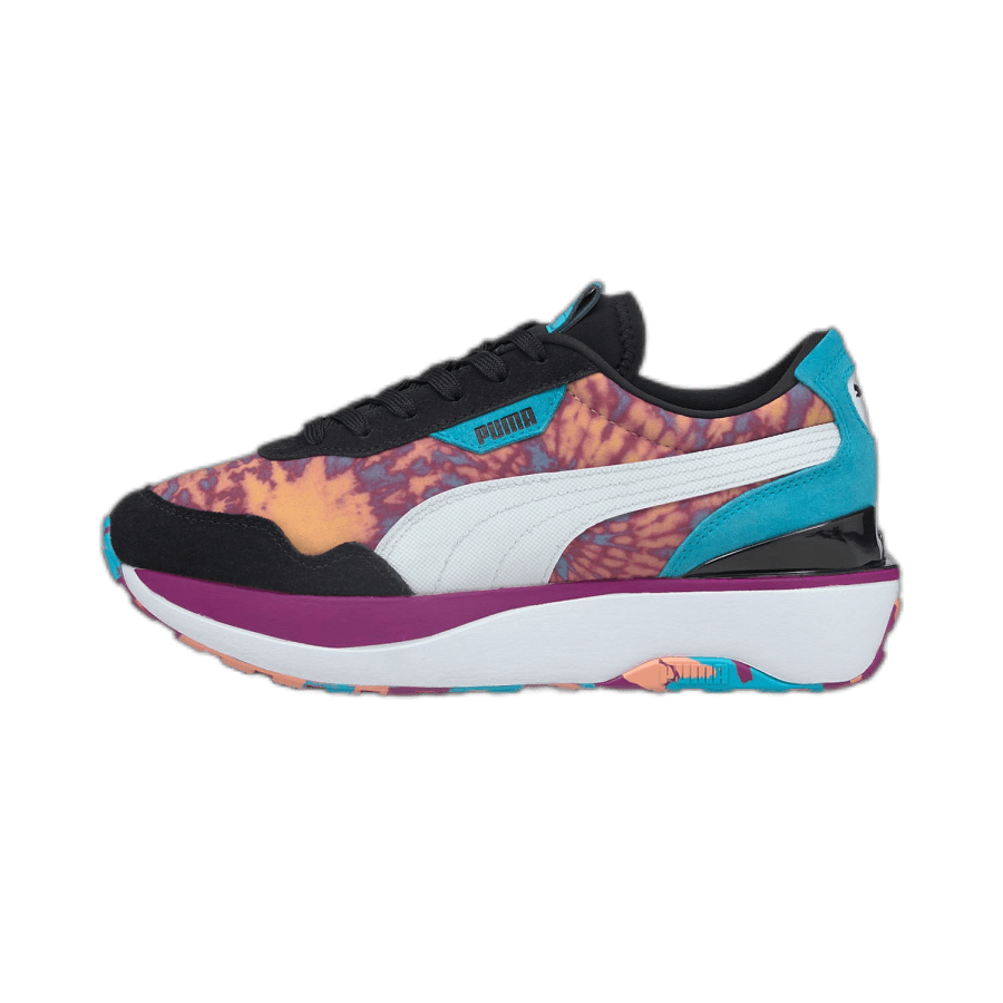 Women's Puma Sneakers Cruise Rider Tie Dye Puma Blk-Apr Blush-Byzantium