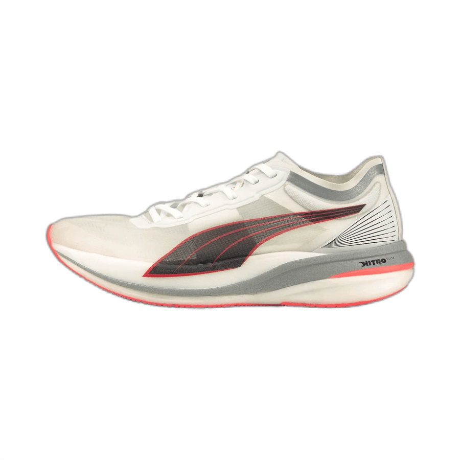Puma Deviate NITRO ELITE Women's Running Shoes White-Lava Blast