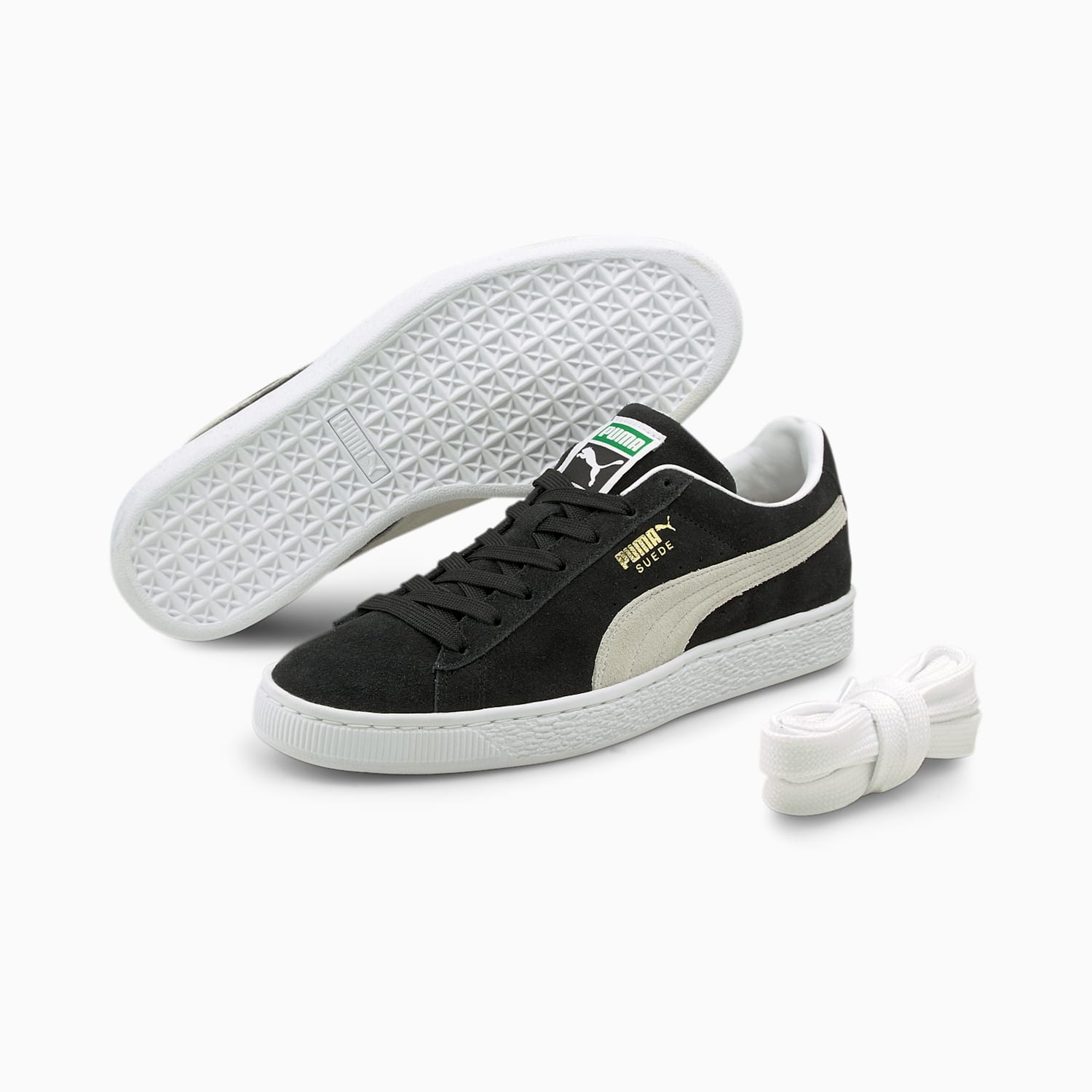 Men's Puma Suede Classic XXI Sneakers Black/White
