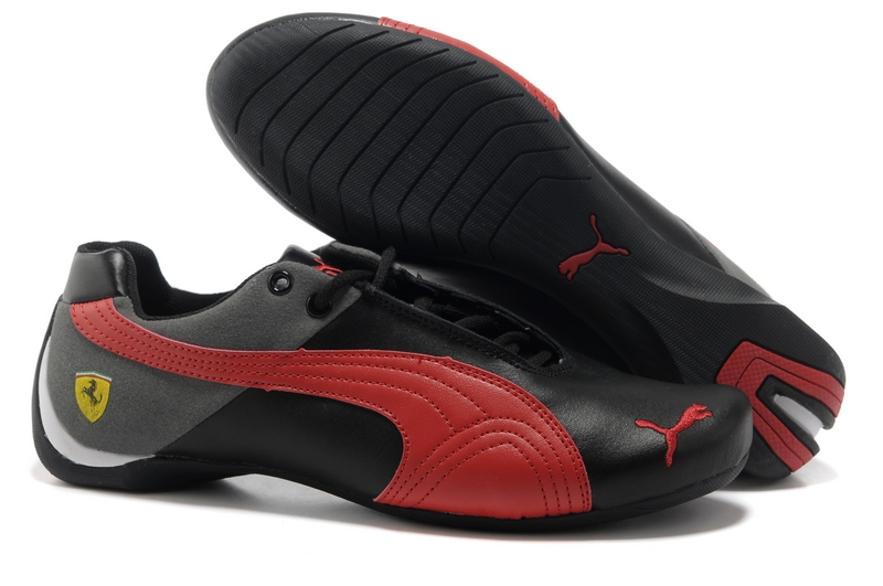 Puma Ferrari Inflection Sneakers Black and Grey / Red