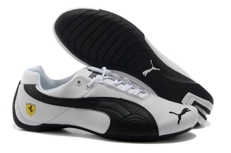 Ferrari Future Cat Leather Trainers Puma White / Black