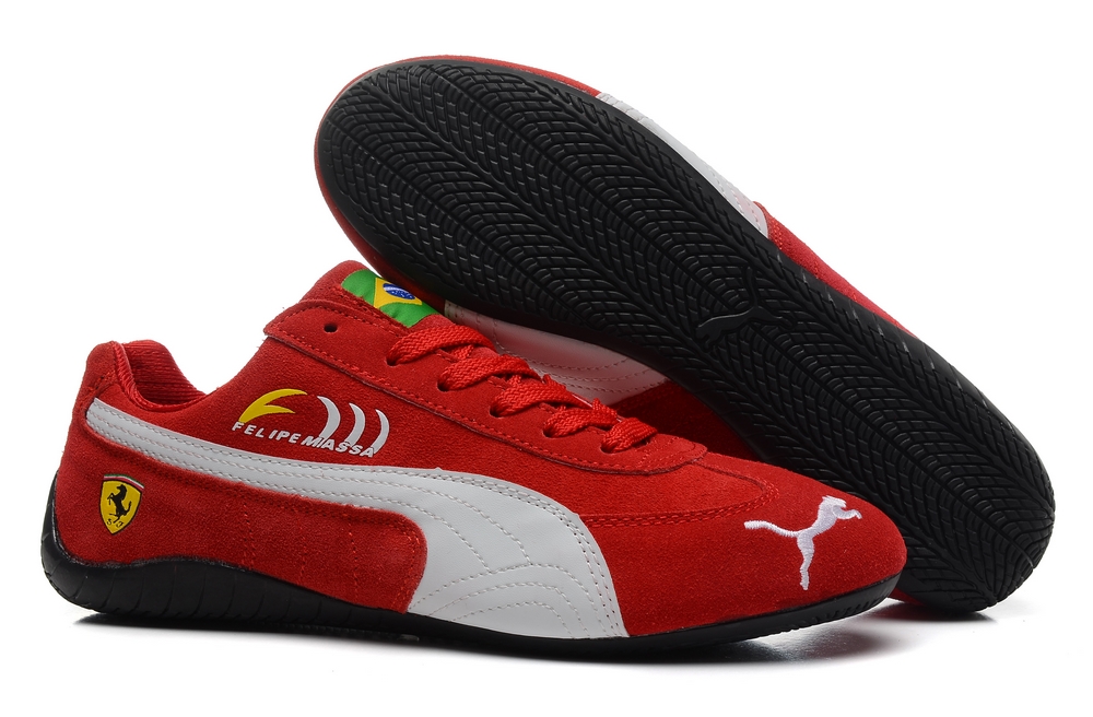 Puma Speed Cat SD Shoes Brazil Logo Red/White