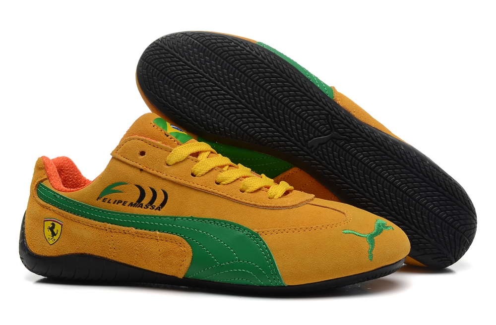 Puma Speed Cat SD Shoes Brazil Logo Yellow/green