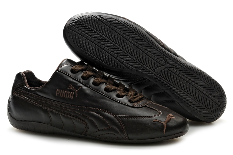 Puma Speed Cat L Nappa Leather Black Coffee