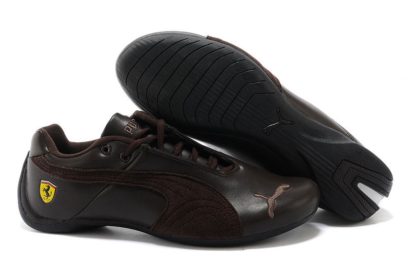 Puma Ferrari Future Cat Mesh Motorsport Shoes Chocolate
