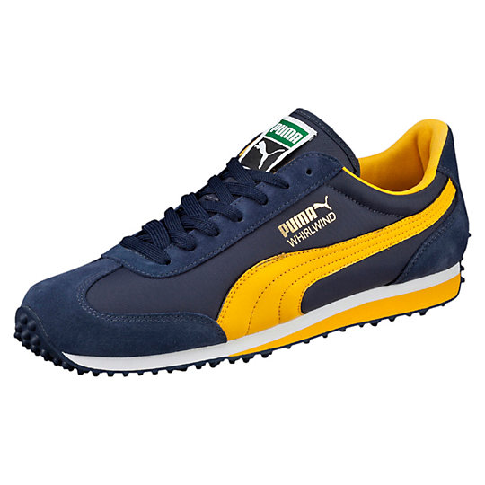 PUMA WHIRLWIND CLASSIC SNEAKERS peacoat-gold fusion-white