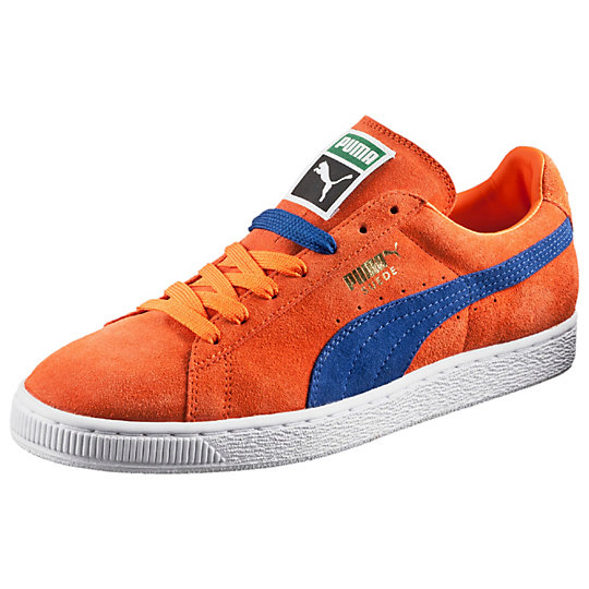 Puma SUEDE CLASSIC SNEAKERS vermillion orange-limoges-white