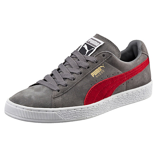 Puma SUEDE CLASSIC SNEAKERS Steel Gray-Barbados Cherry
