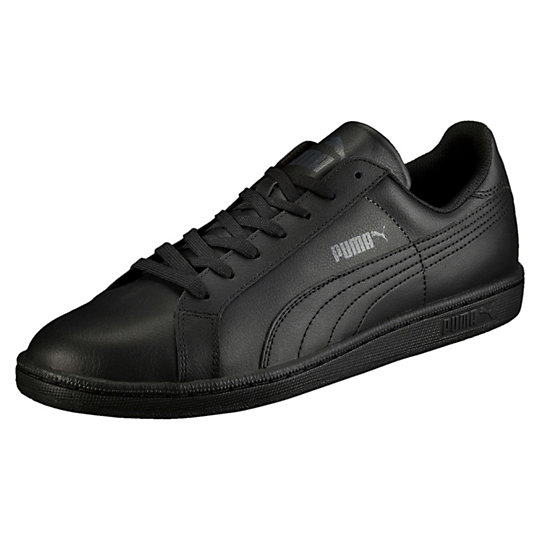 PUMA SMASH LEATHER SNEAKERS black-dark shadow
