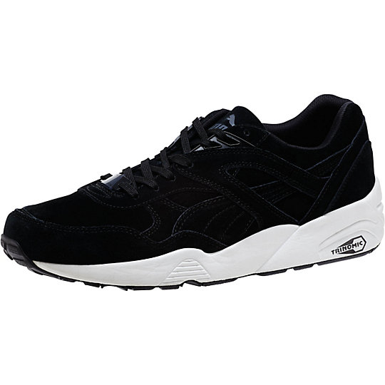 Puma R698 SUEDE SNEAKERS black-white-black