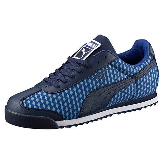 Puma ROMA GRAPHIC GEOMETRIC SNEAKERS peacoat-surf the web-peacoat