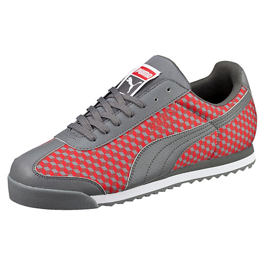 Puma ROMA GRAPHIC GEOMETRIC SNEAKERS steel gray-steel gray