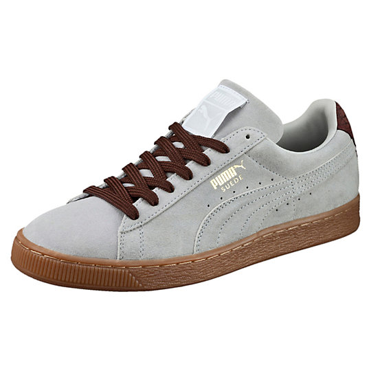Puma SUEDE CLASSIC CASUAL SNEAKERS glacier gray-oxblood-gum