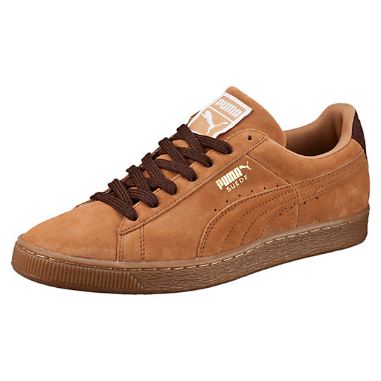 Puma SUEDE CLASSIC CASUAL SNEAKERS sandstorm-oxblood-gum