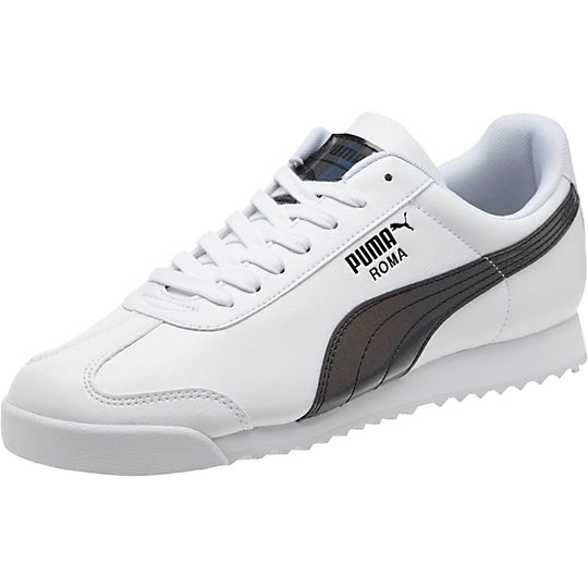 Puma ROMA IRIDESCENT SNEAKERS white-black