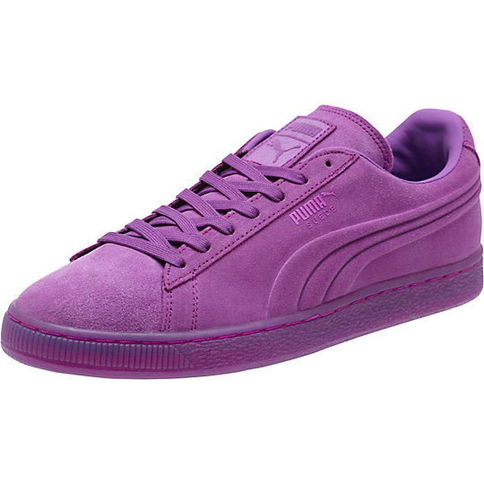 Puma SUEDE EMBOSSED ICED FLUO SNEAKERS purple cactus flower