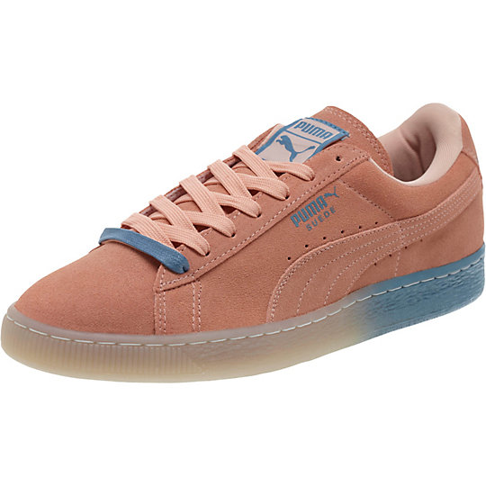 Puma PINK DOLPHIN SUEDE SNEAKERS coral pink-blue heaven
