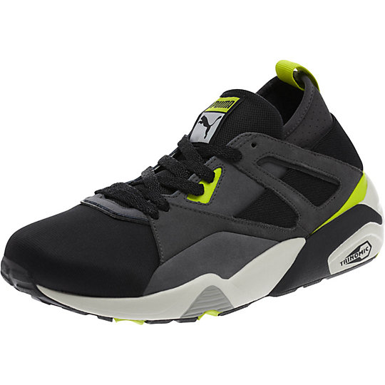 Puma BLAZE OF GLORY SOCK FRESH SHOES black-asphalt-lime punch