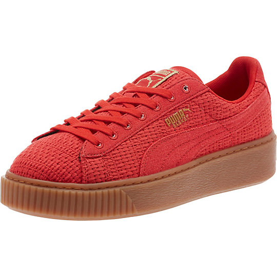 Puma Basket Platform Woven Shoes