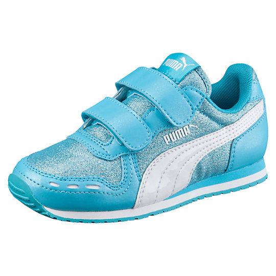 Puma Cabana Racer Glitter Preschool Sneakers