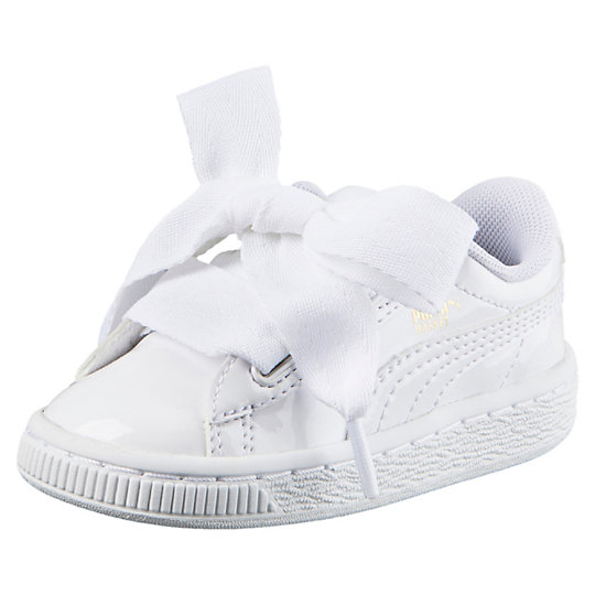 Puma Basket Heart Patent Infant Kids' Sneakers