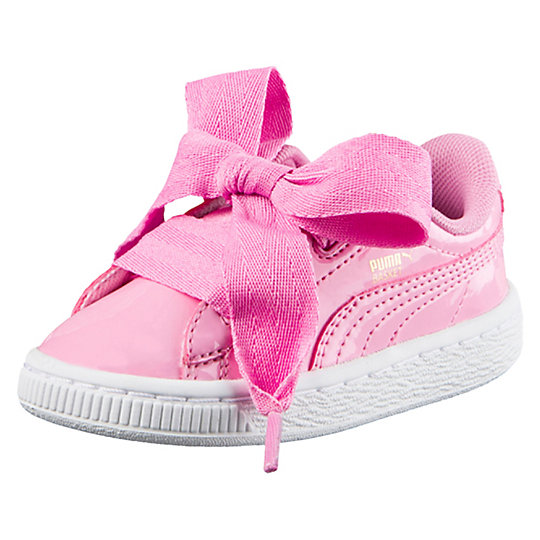 Puma Basket Heart Patent Infant Kids' Sneakers