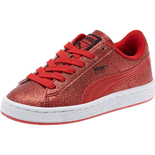 Puma Basket Holiday Glitz Kids' Sneakers