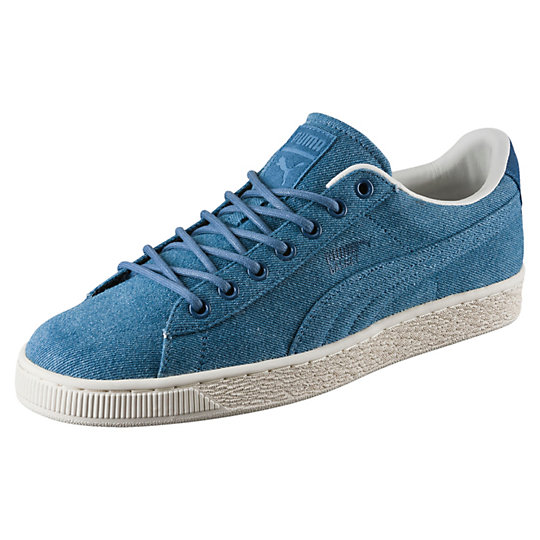 Puma Basket Classic Denim Men's Sneakers | Cheap Puma Shoes Clearance