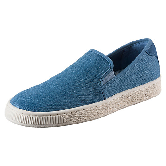 basket classic slip on denim