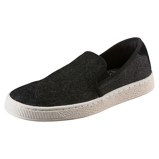 Puma Basket Classic Denim Slip On Shoes