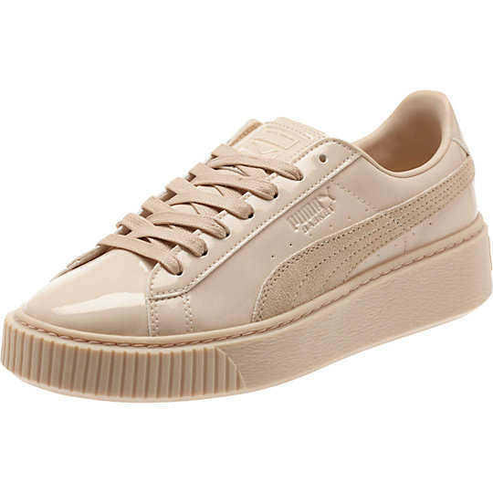 Puma Basket Platform Patent Women's Sneakers