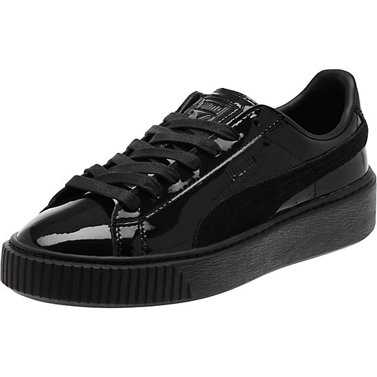 Puma Basket Platform Patent Women's Sneakers